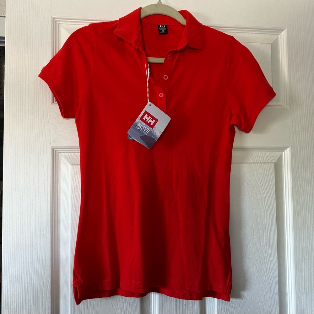 Helly Hansen Women's Vibrant Red Button Down Shirt